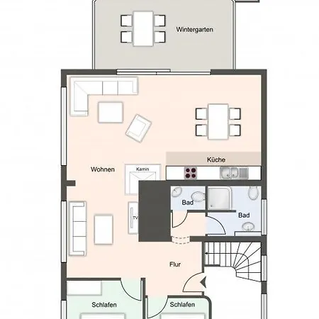 Haus Rueckenwind 1 Rueckenwind - Ording *